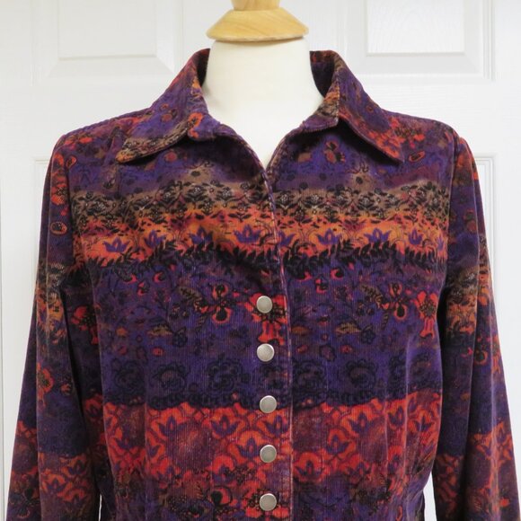 Christopher & Banks M Stretch Corduroy Fall Jacket - Picture 5 of 9